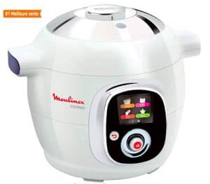 Moulinex Cookeo Multicuiseur intelligent, 6 L, 1200 W, 100 recettes préprogrammées, Jusqu'à 6 personnes, 6 modes de cuisson, Guide pas à pas, Facile à utiliser CE704110